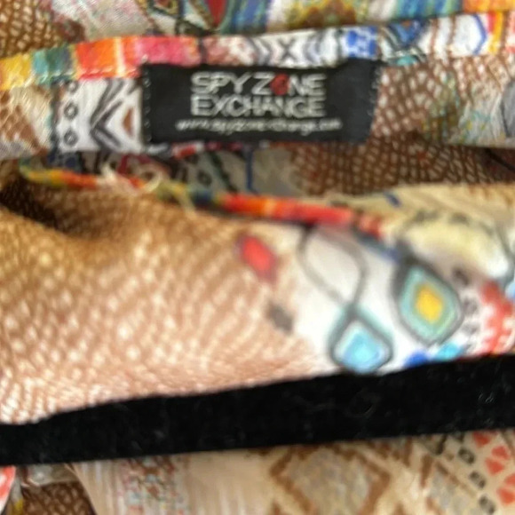 Spy Zone Maxi Vintage semi sheer animal print Dress Size Large - Picture 6 of 8